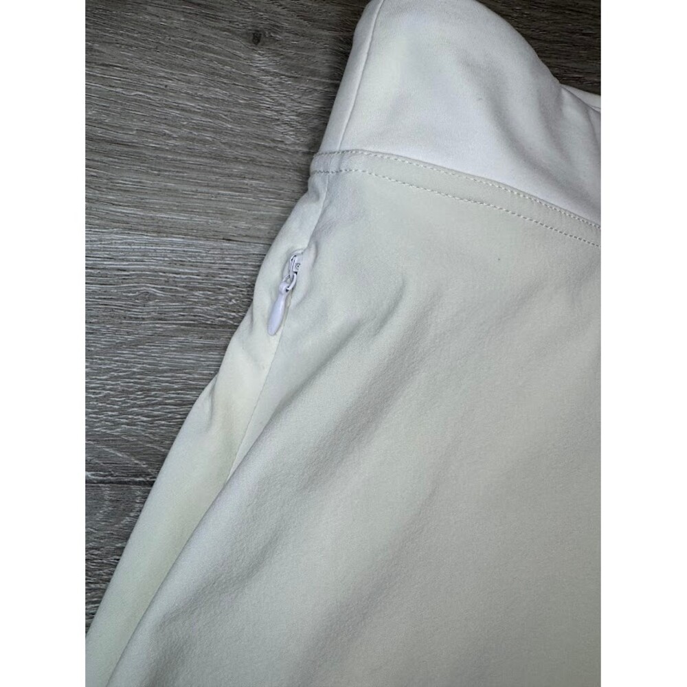 White Athletic Tennis Skort Skirt Hidden Zip Pockets Built In Shorts XS - Picture 3 of 6
